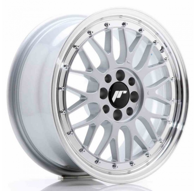 LLANTA JR Wheels JR23 16x7 ET20 4x100/108 Hyper Silver w/Machined Lip JAPAN RACING