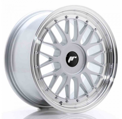 LLANTA JR Wheels JR23 17x8 ET20-45 BLANK Hyper Silver w/Machined Lip JAPAN RACING