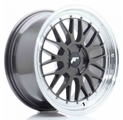 LLANTA JR Wheels JR23 18x8,5 ET25-48 5H BLANK Hyper Gray w/Machined Lip JAPAN RACING