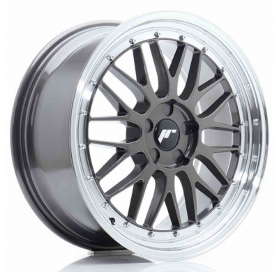 LLANTA JR Wheels JR23 19x8,5 ET20-50 5H BLANK Hyper Gray w/Machined Lip JAPAN RACING