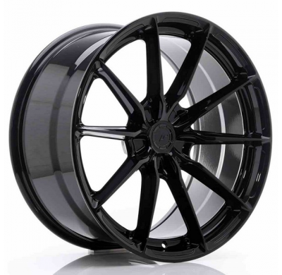 Llanta Jr Wheels Jr37 20x10 Et20-45 5h Blank Glossy Black Japan Racing