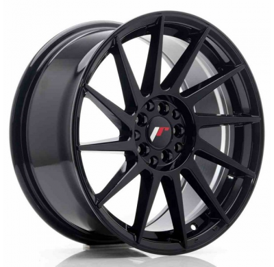 LLANTA JR Wheels JR22 17x8 ET35 5x100/114 Glossy Black JAPAN RACING