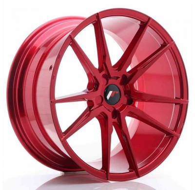 LLANTA JR Wheels JR21 20x10 ET20-40 5H BLANK Platinum Red JAPAN RACING