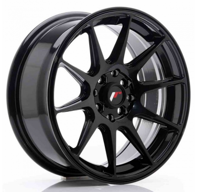 LLANTA JR Wheels JR11 16x7 ET30 4x100/114 Glossy Black JAPAN RACING