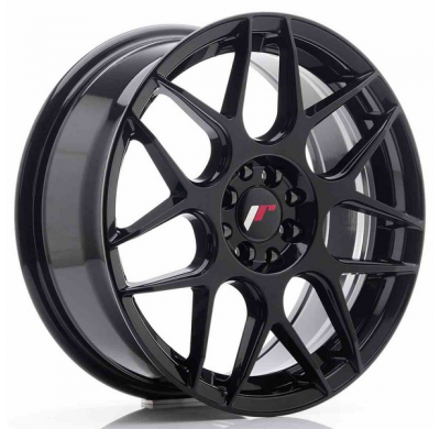 Llanta Jr Wheels Jr18 17x7 Et40 4x100/108 Glossy Black Japan Racing