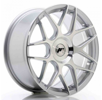 Llanta Jr Wheels Jr18 18x8,5 Et25-45 Blank Silver Machined Japan Racing