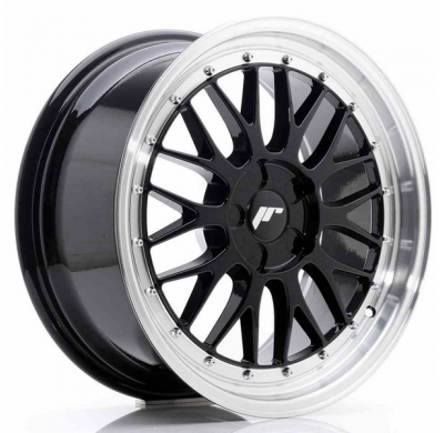 Llanta Jr Wheels Jr23 18x8,5 Et25-48 5h Blank Gloss Black W/Machined Lip Japan Racing