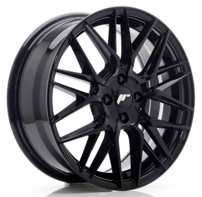 LLANTA JR Wheels JR28 17x7 ET40 4x100 Glossy Black JAPAN RACING