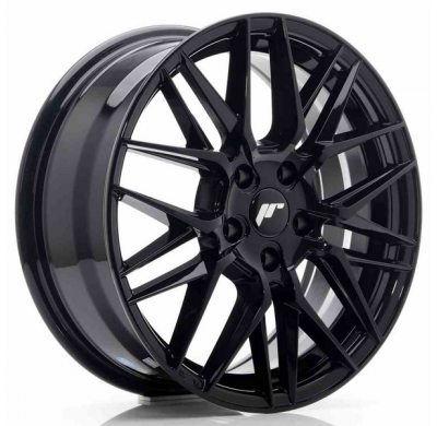 LLANTA JR Wheels JR28 17x7 ET35 5x100 Glossy Black JAPAN RACING