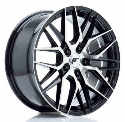 LLANTA JR Wheels JR28 17x8 ET40 5x114,3 Gloss Black Machined Face JAPAN RACING