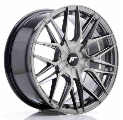 LLANTA JR Wheels JR28 17x8 ET35-40 BLANK Hyper Black JAPAN RACING