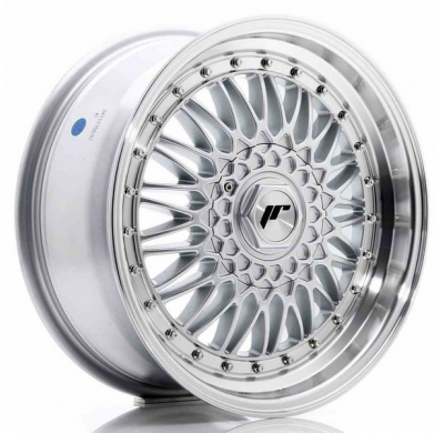 Llanta Jr Wheels Jr9 17x7,5 Et20-35 Blank Silver W/Machined Lip+silver Rivets Japan Racing