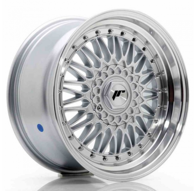 LLANTA JR Wheels JR9 17x8,5 ET35 5x112/120 Silver w/Machined Lip+Silver Rivets JAPAN RACING
