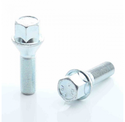 Juego De 20 Pernos Cónicos Hex17 M12x1,5 X28mm Plata Japan Racing