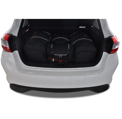 MALETAS ESPECIFICAS PARA NISSAN PULSAR 2014-2018 CONJUNTO DE BOLSAS DE COCHE 4 UNIDADES