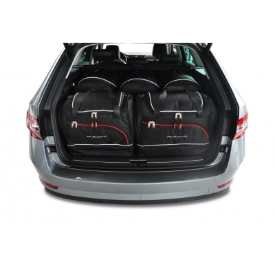 MALETAS ESPECIFICAS PARA SKODA SUPERB KOMBI 2015+ CONJUNTO DE BOLSAS DE COCHE 5 UNIDADES