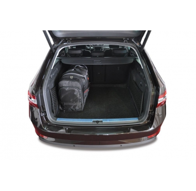 MALETAS ESPECIFICAS PARA SKODA SUPERB KOMBI 2015+ CONJUNTO DE BOLSAS DE COCHE 5 UNIDADES