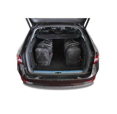 MALETAS ESPECIFICAS PARA SKODA SUPERB KOMBI 2015+ CONJUNTO DE BOLSAS DE COCHE 5 UNIDADES