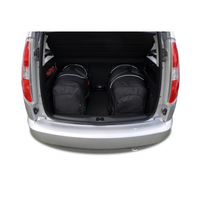 MALETAS ESPECIFICAS PARA SKODA ROOMSTER 2006-2015 CONJUNTO DE BOLSAS DE COCHE 4 UNIDADES