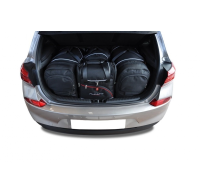 MALETAS ESPECIFICAS PARA HYUNDAI i30 HATCHBACK 2017+ CONJUNTO DE BOLSAS 4 UNIDADES