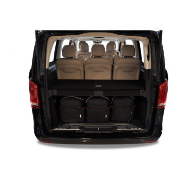 MALETAS ESPECIFICAS PARA MERCEDES-BENZ V LONG 2015+ CONJUNTO DE BOLSAS 7 UNIDADES