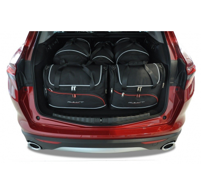 MALETAS ESPECIFICAS PARA ALFA ROMEO STELVIO 2017+ CONJUNTO DE BOLSAS 5 UNIDADES
