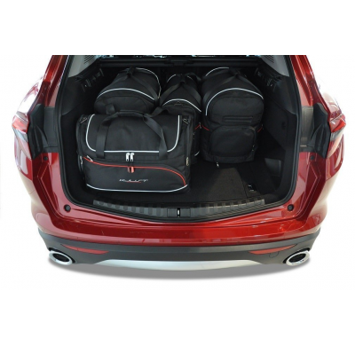 MALETAS ESPECIFICAS PARA ALFA ROMEO STELVIO 2017+ CONJUNTO DE BOLSAS 5 UNIDADES