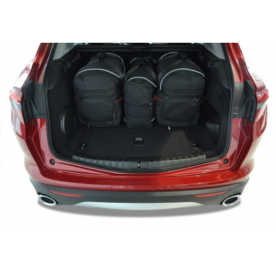 MALETAS ESPECIFICAS PARA ALFA ROMEO STELVIO 2017+ CONJUNTO DE BOLSAS 5 UNIDADES