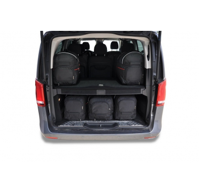 MALETAS ESPECIFICAS PARA MERCEDES-BENZ V EXTRA LARGO 2014+ CONJUNTO DE BOLSAS DE COCHE 7 UNIDADES