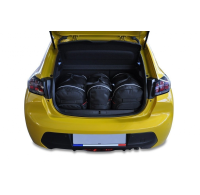 MALETAS ESPECIFICAS PARA PEUGEOT 208 HATCHBACK 2019+ CONJUNTO DE BOLSAS 3 UNIDADES