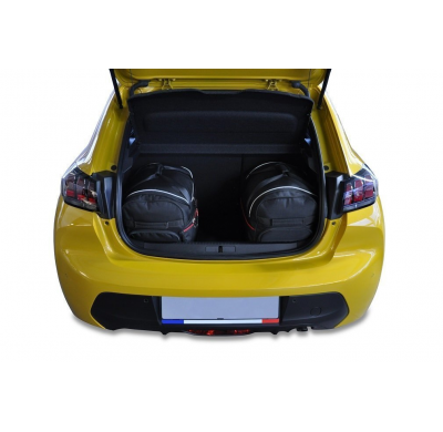 MALETAS ESPECIFICAS PARA PEUGEOT 208 HATCHBACK 2019+ CONJUNTO DE BOLSAS 3 UNIDADES