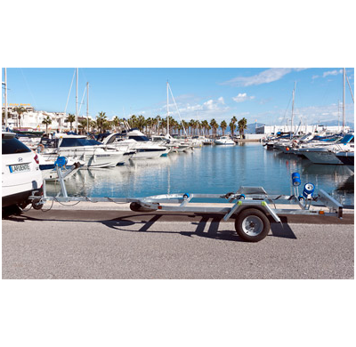 Remolque Alborán 500  5 Mtr. Rodillos Serie Deportivos - Remolques Para Embarcaciones