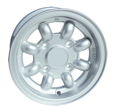Llanta Replica Mini  672m  Oldtimer  6,0x10  4x101  Et 9  62 Silver