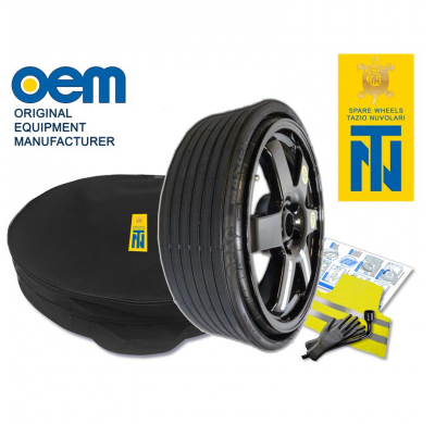 KIT RUEDA DE REPUESTO ALUMINIO  MASERATI Levante Año: 2016 Tipo: M156   '18 OE NUV KOE0043 - 175/55R18 (Medidas: 50X50X18) SPACE