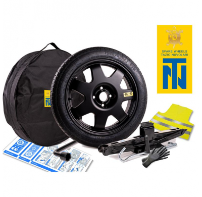 KIT RUEDA DE REPUESTO ALUMINIO  TOYOTA Auris Año: 2012 Tipo: E15UT,HE15U,E18UM,HE18U   '18 NUV KRL0096 - 125/70R18 (Medidas: 63X