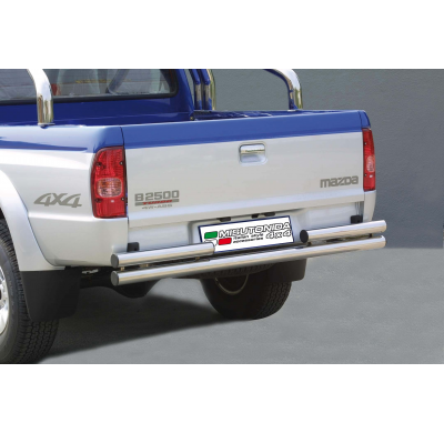 Defensa Trasera Acero Inox Diametro 63 Mazda Pick Up D.C. 03/06