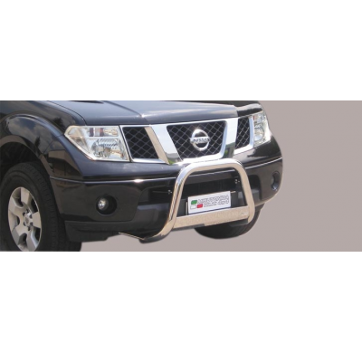Defensa Delantera Acero Inox Nissan Navara 05-10 Diametro 63 Homologada