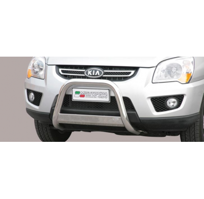 Defensa Delantera Acero Inox Kia Sportage 08/10 Diametro 63 Homologada
