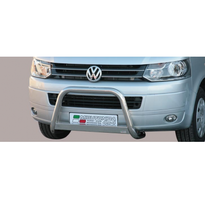 Defensa Delantera Acero Inox Vw T5 '10> Diametro 63 Homologada