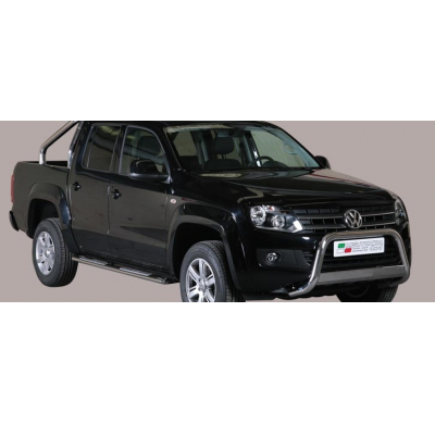 Defensa Delantera Acero Inox Homologacion Ec Volkswagen Amarok (Highline) 10> Medium Bar Acero Inox Diametro 63