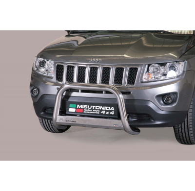 Defensa Delantera Acero Inox Jeep Compass 11> Diametro 63 Homologada