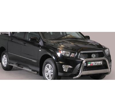 Defensa Delantera Acero Inox Homologacion Ec Ssangyong Actyon Sports 12> Medium Bar Acero Inox Diametro 63