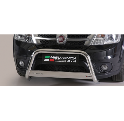 Defensa Delantera Acero Inox Homologacion Ec Fiat Freemont Medium Bar Acero Inox Diametro 63