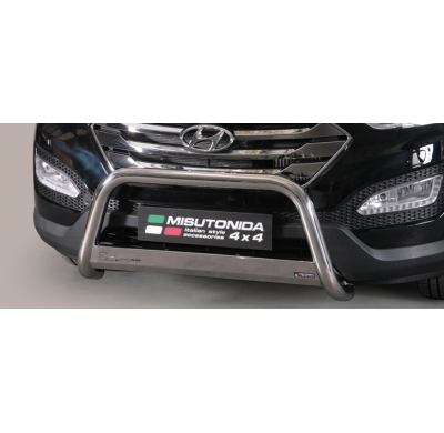 Defensa Delantera Acero Inox Homologacion Ec Hyundai Santa Fe 12> Medium Bar Acero Inox Diametro 63