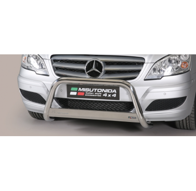 Defensa Delantera Acero Inox Homologacion Ec Mercedes Vito/Viano 2010-2014  Medium Bar Acero Inox Diametro 63
