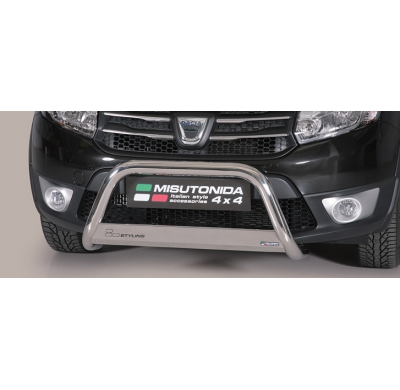 Defensa Delantera Acero Inox Homologacion Ec Dacia Sandero Stepway 13> Medium Bar Acero Inox Diametro 63