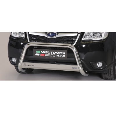 Defensa Delantera Acero Inox Homologacion Ec Subaru Forester 13> Medium Bar Acero Inox Diametro 63