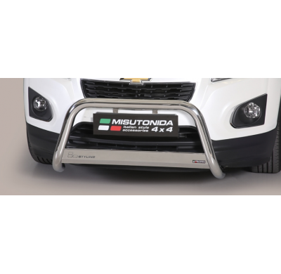 Defensa Delantera Acero Inox Homologacion Ec Chevrolet Trax 13> Medium Bar Acero Inox Diametro 63