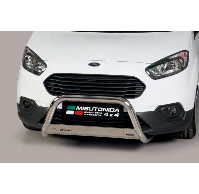Defensa Delantera Inox Ford Transit Courier 2018 > ø 63 Homologada - Ec Bar