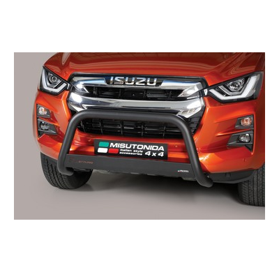 DEFENSA DELANTERA HOMOLOGADA INOX COLOR NEGRO ISUZU D-Max 2020/2023   ø 63 MISUTONIDA 4X4